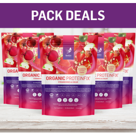 5 x Organic ProteinFix Strawberries and Cream - Pack Deal!
